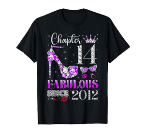 Chapter 14 Fabulous Since 2012 14Th Birthday Ladies Girls T-Shirt