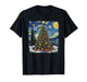 Christmas Tree Van Gogh Starry Night Christmas 2025 T-Shirt