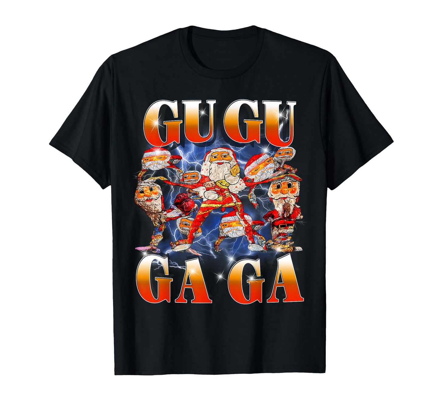Funny Gugu Gaga Santa Brainrot Meme Kids Teens T-Shirt