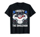 Frosty The Swoleman Funny Ugly Christmas Sweater Gym Workout T-Shirt