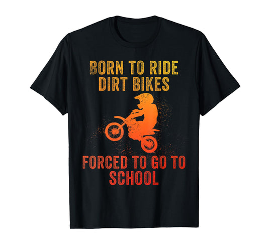 Funny Dirt Bike Art for Boys Girls Motocross Dirt Bike Rider T-Shirt