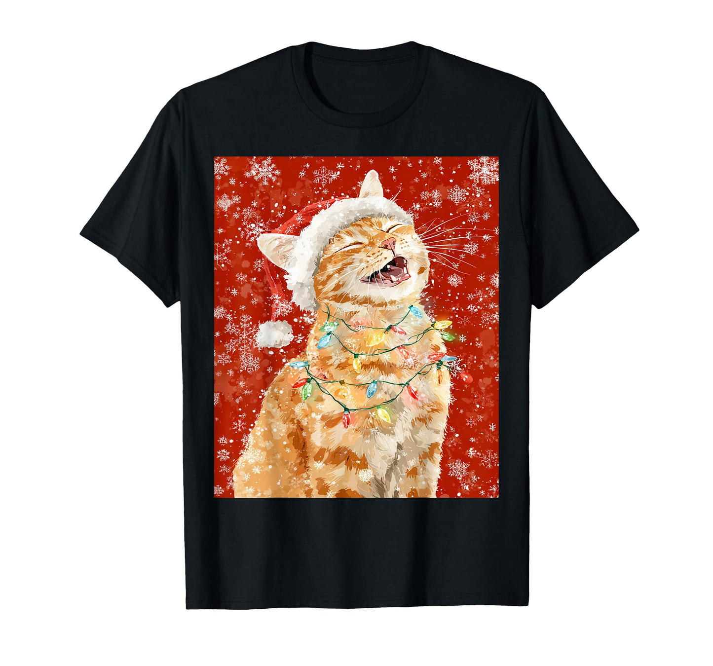 Christmas Orange Cat T-Shirt