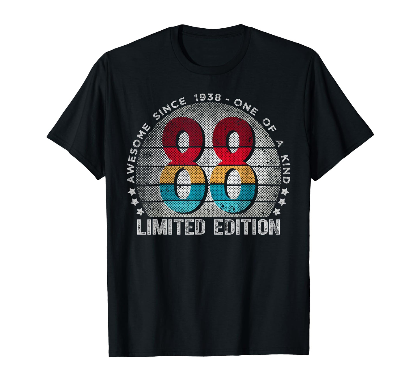 88 Year Old Gifts Vintage 1938 Limited Edition 88th Birthday T-Shirt
