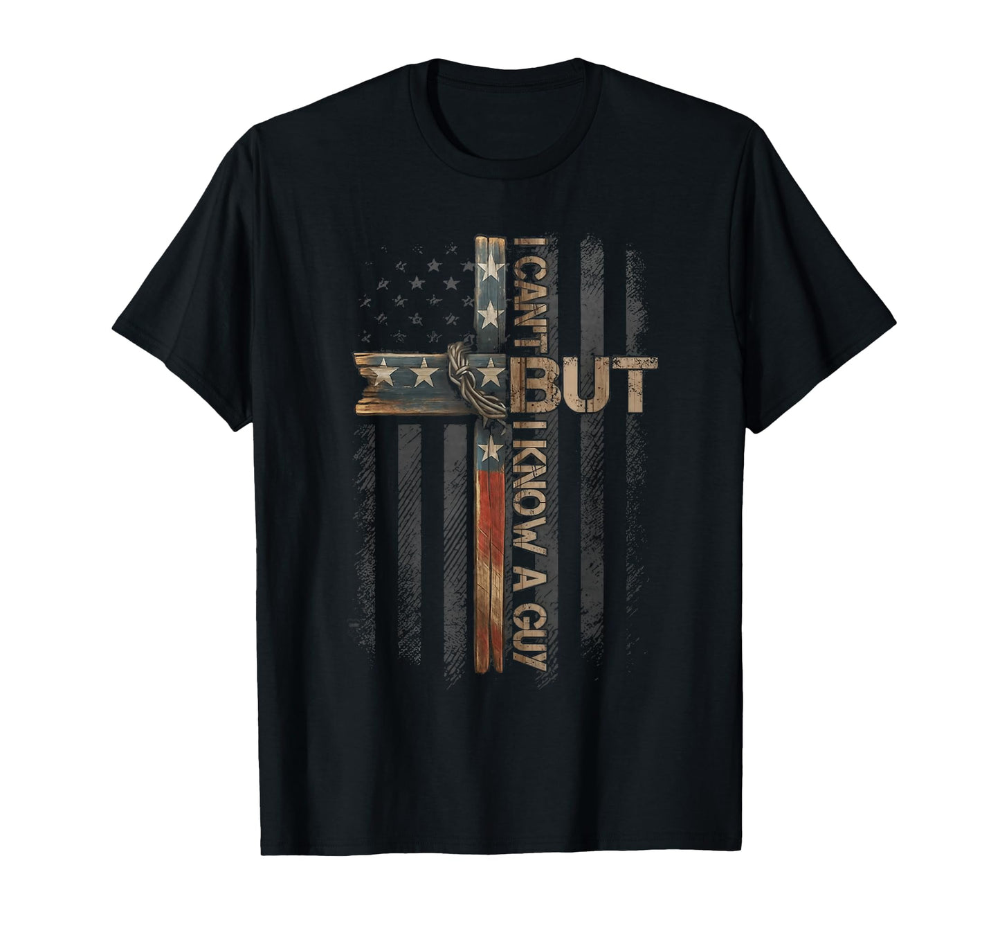 Retro I Can't But I Know A Guy Christian Faith Believer T-Shirt