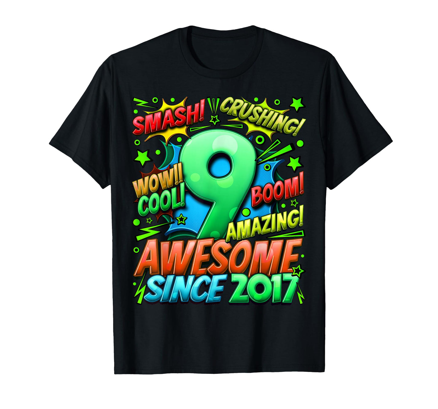 9 Year Old Gifts for Boys 9th Birthday Boy 9 Year Old Boy T-Shirt