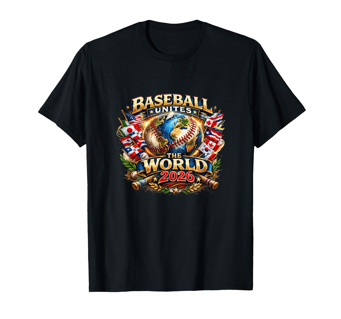 Baseball Unites The World 2026 Global Fan Graphic T-Shirt