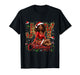 Santa Black Women Christmas Melanin Afro Woman Queen Claus T-Shirt