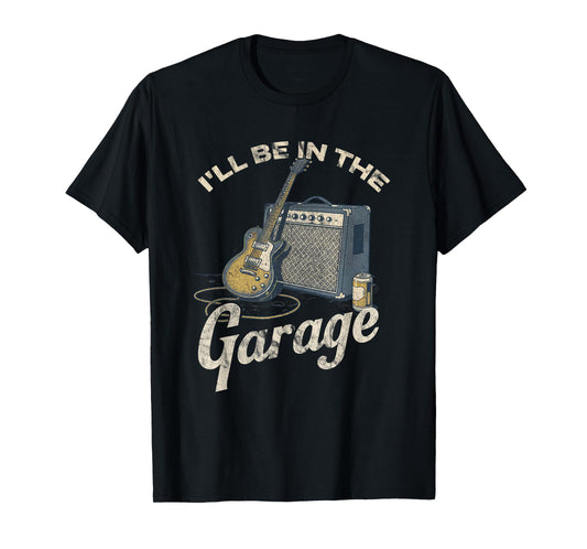 Retro Guitarist Dad Music Lover Design Funny Guitar Player T-Shirt