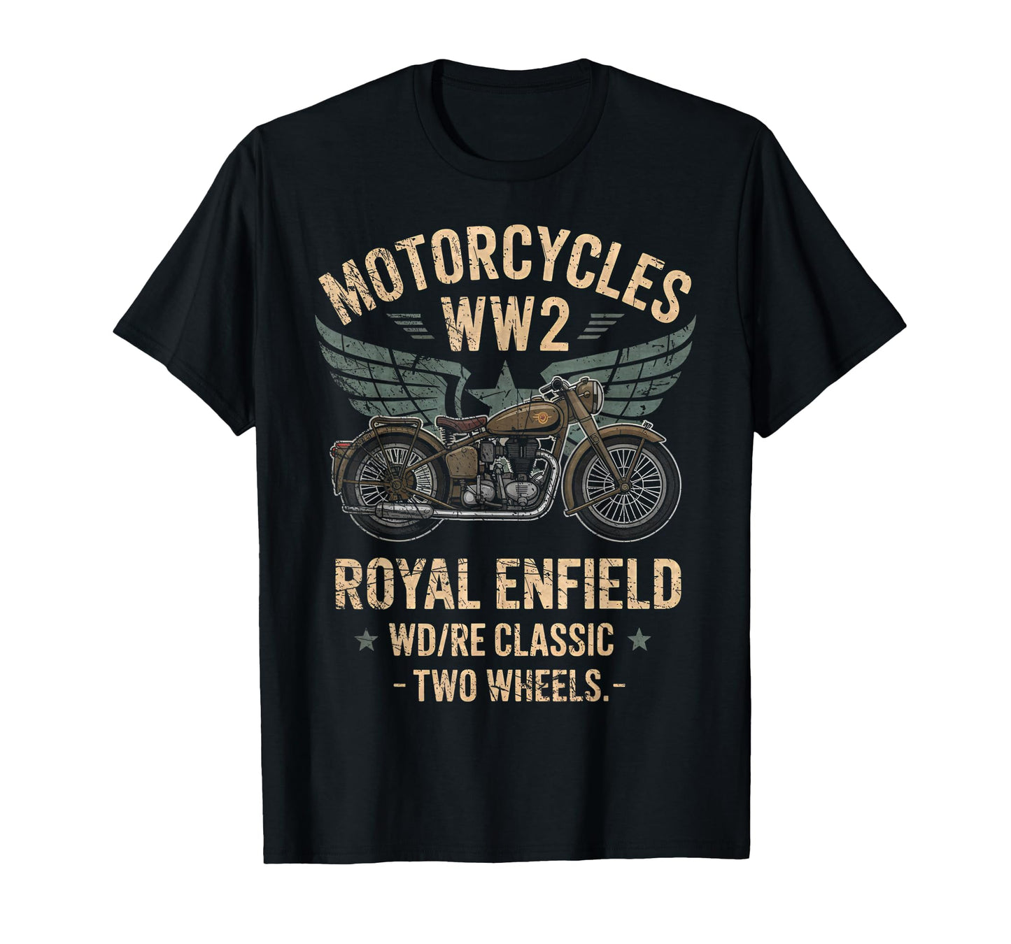 Royal Enfield WD/RE Classic Motorcycle WW2 T-Shirt