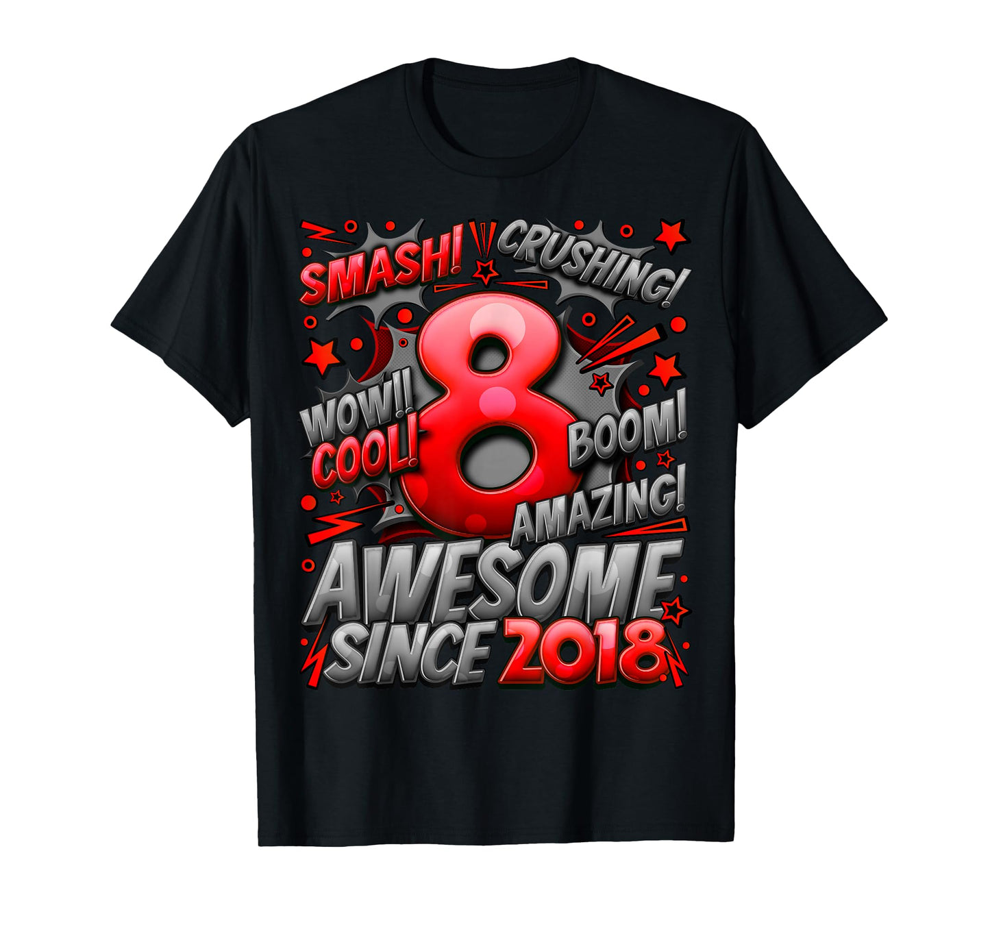 8 Year Old Gifts for Boys 8th Birthday Boy 8 Year Old Boy T-Shirt