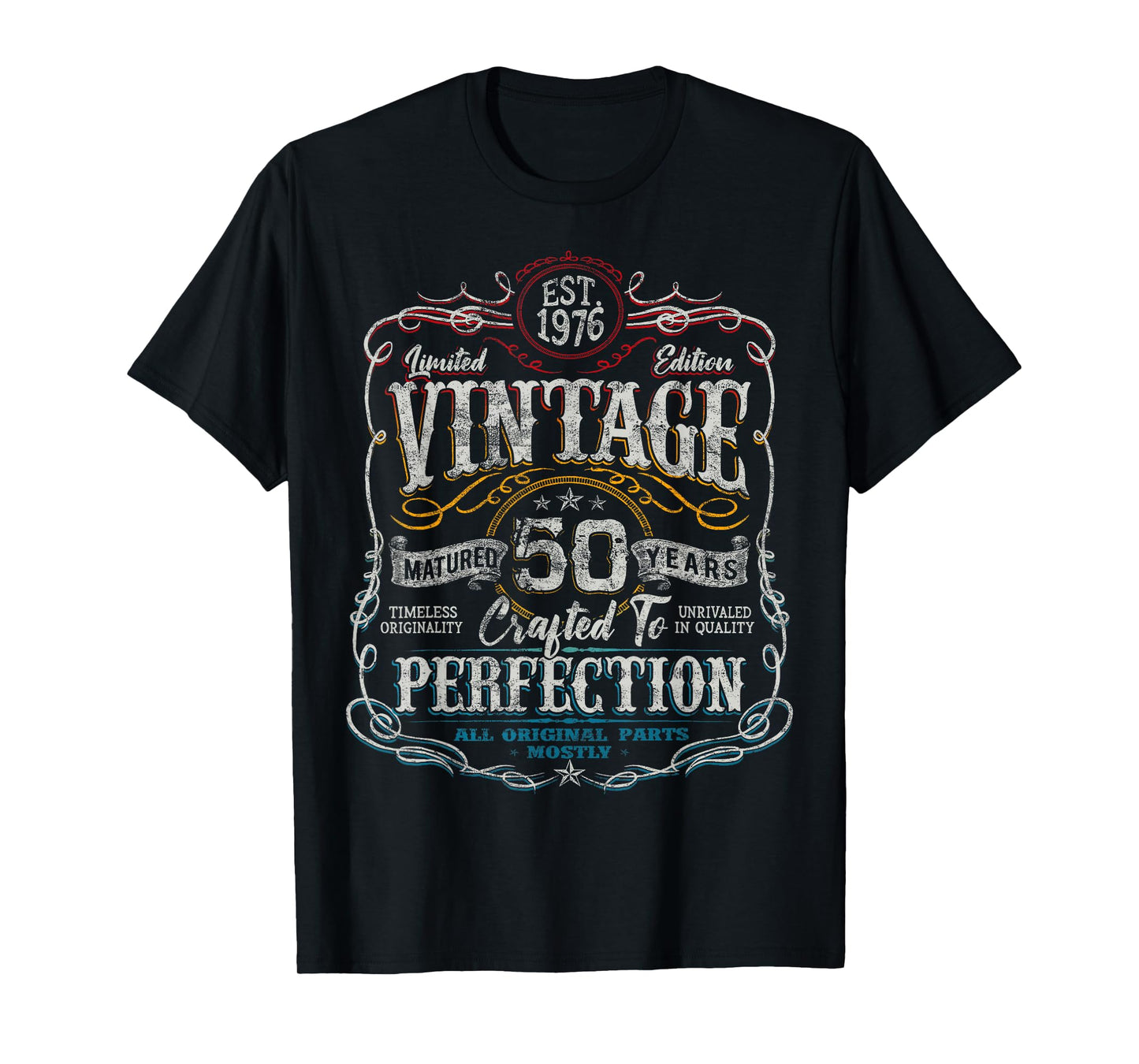 Vintage 1976 Limited Edition Shirt 50 Year Old 50th Birthday T-Shirt