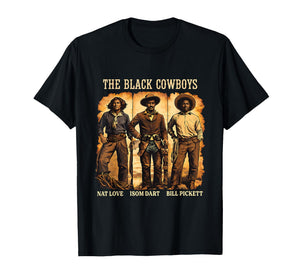 Black History Western Cowboys Tribute Art T-Shirt
