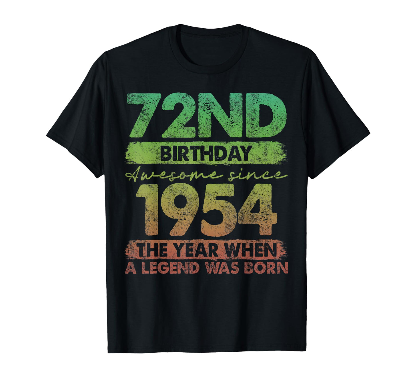 72 Year Old Gifts Vintage 1954 Limited Edition 72nd Birthday T-Shirt