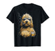 Goldendoodle Smoking Cigarette Whisky Lover Funny Doodle Dog T-Shirt