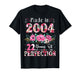 22 Year Old Made in 2004 Floral 22th Birthday Women T-Shirt