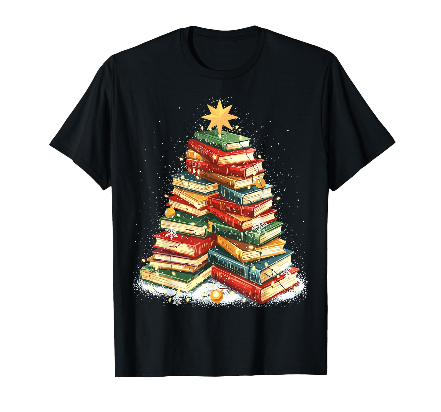 Book Christmas Tree Reading T-Shirt