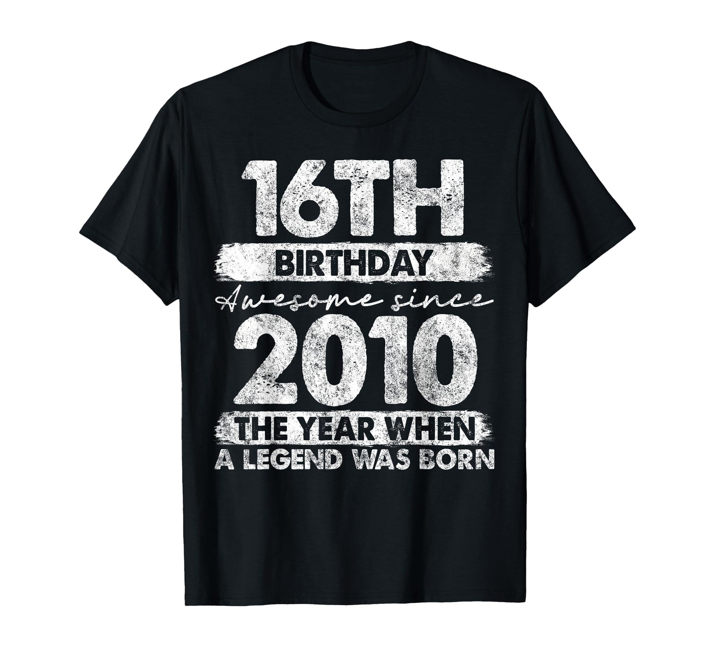 16 Year Old Gifts Vintage 2010 Limited Edition 16th Birthday T-Shirt