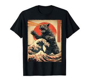 Scottish Terrier Dog Kaiju Monster Japanese Vintage Poster T-Shirt