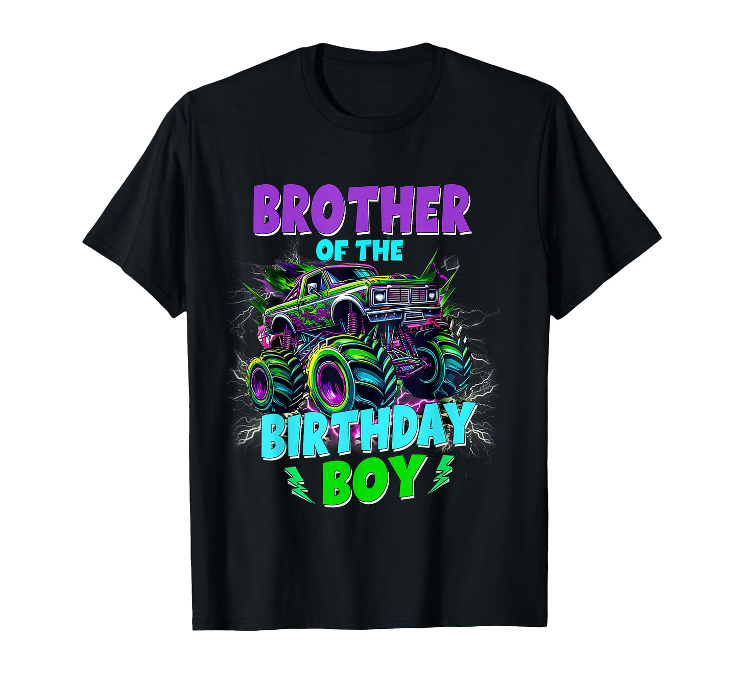 Brother of The Birthday Boy Monster Truck Family Matching T-Shirt