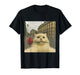 Funny Romantic Cat Selfie Paris Rose Cat Meme Valentine T-Shirt