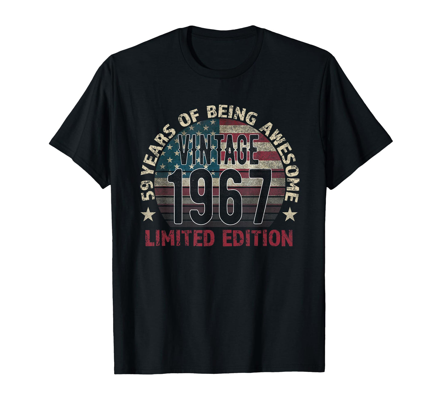 59th Birthday Gift Men Vintage Born 1967 Turning 59 Year Old T-Shirt