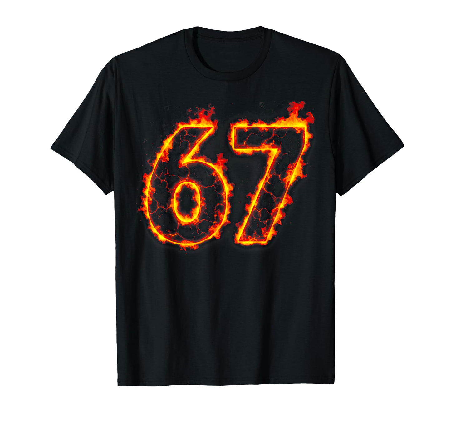 67 Flame Number Six Seven Meme 67 Kids T-Shirt