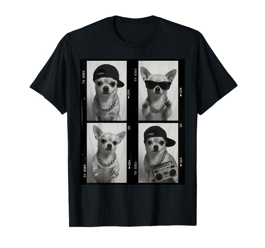 Retro Chihuahua Funny Animal Photobooth T-Shirt