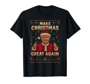 Make Christmas Great Again Ice Cream Drip Funny Ugly Sweater T-Shirt