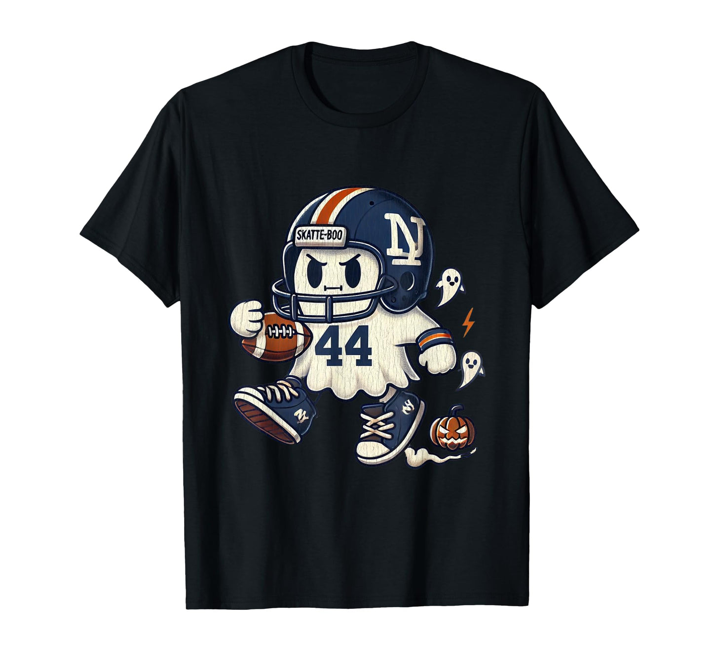 Vintage Cam Skattebo Skatte-Boo Cute Ghost Football Lovers T-Shirt
