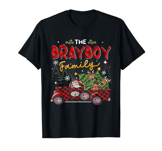 The Brayboy Family Christmas Matching Pajamas Group Gift T-Shirt