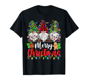 Gnomes Merry Christmas Light Gnome Xmas T-Shirt