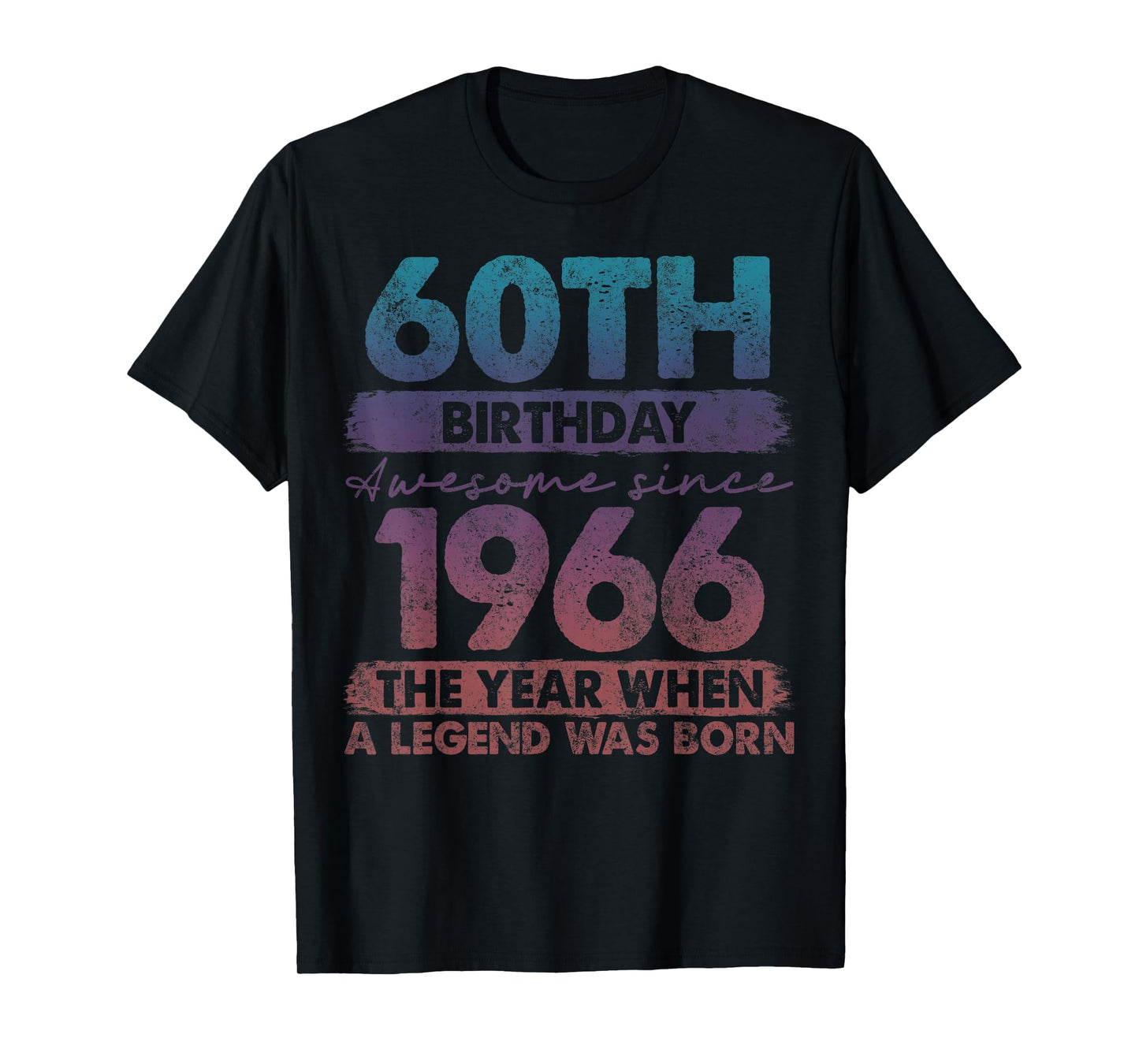 60 Year Old Gifts Vintage 1966 Limited Edition 60th Birthday T-Shirt