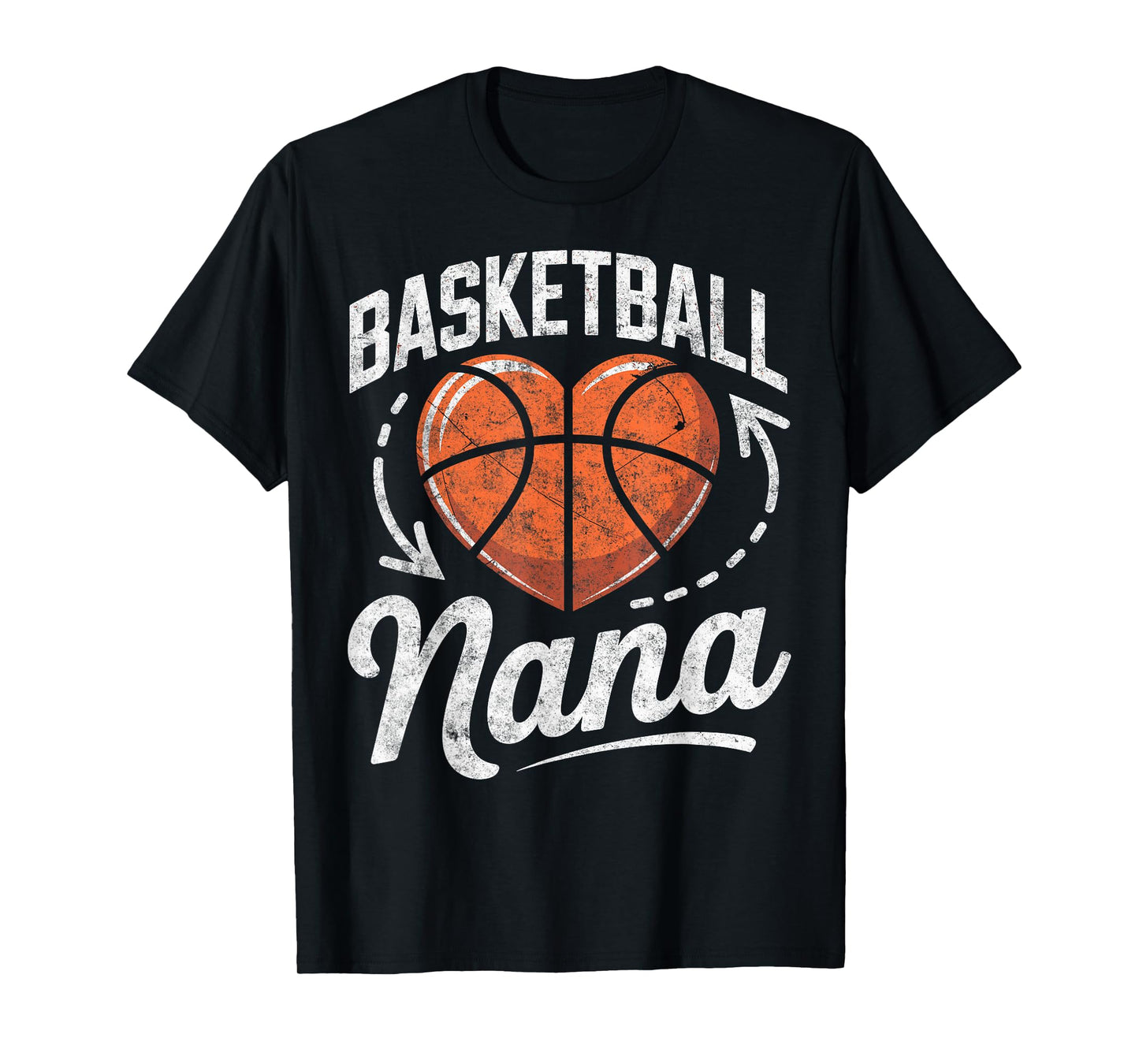 Basketball Player Nana Grandma Fan Basketball Family Tee T-Shirt