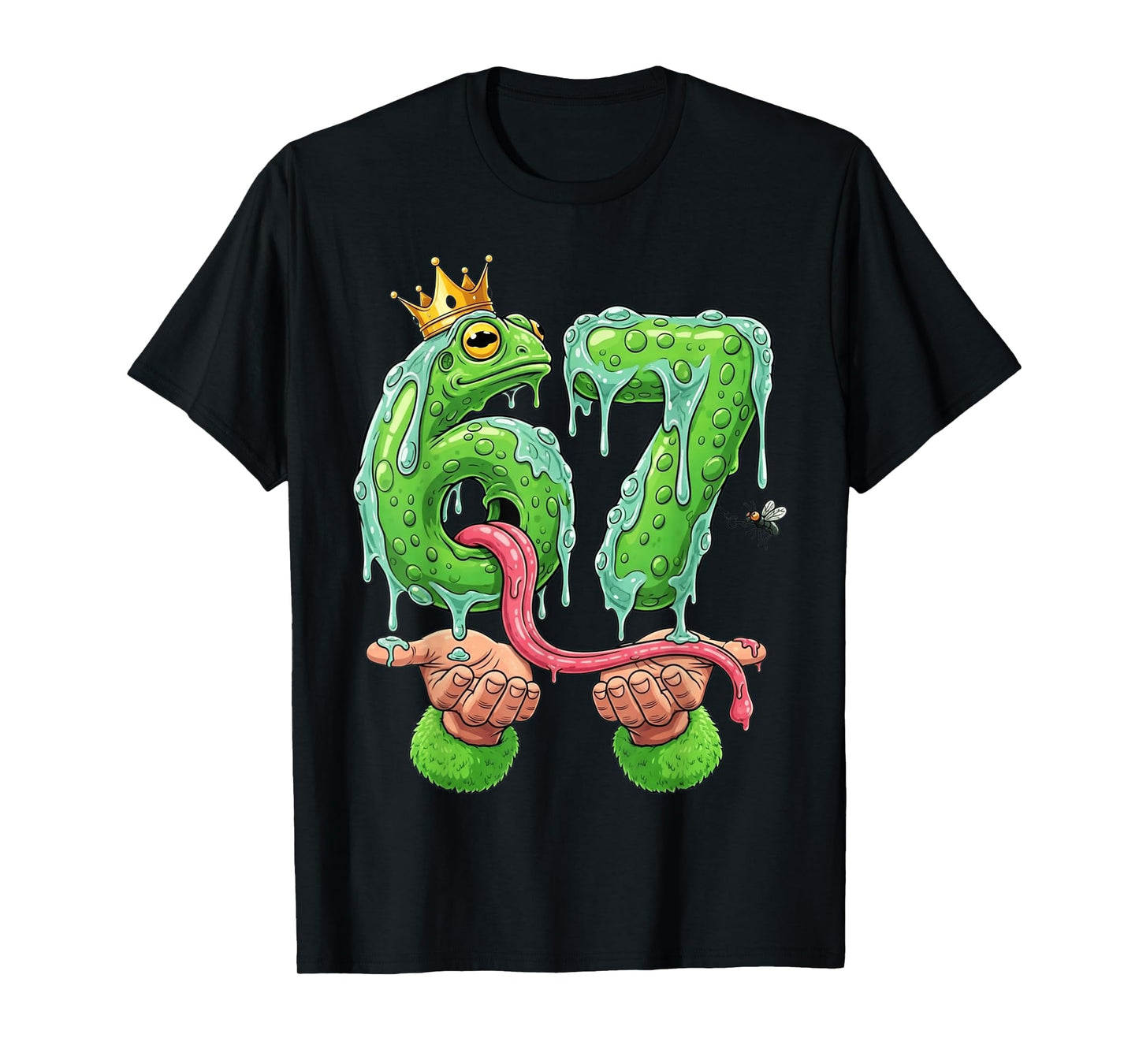 Funny Frog 67 Six Seven Gen Alpha Slang Meme Drip T-Shirt