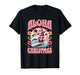 Aloha Christmas Santa Claus Surfing Hawaiian Mele Kalikimaka T-Shirt
