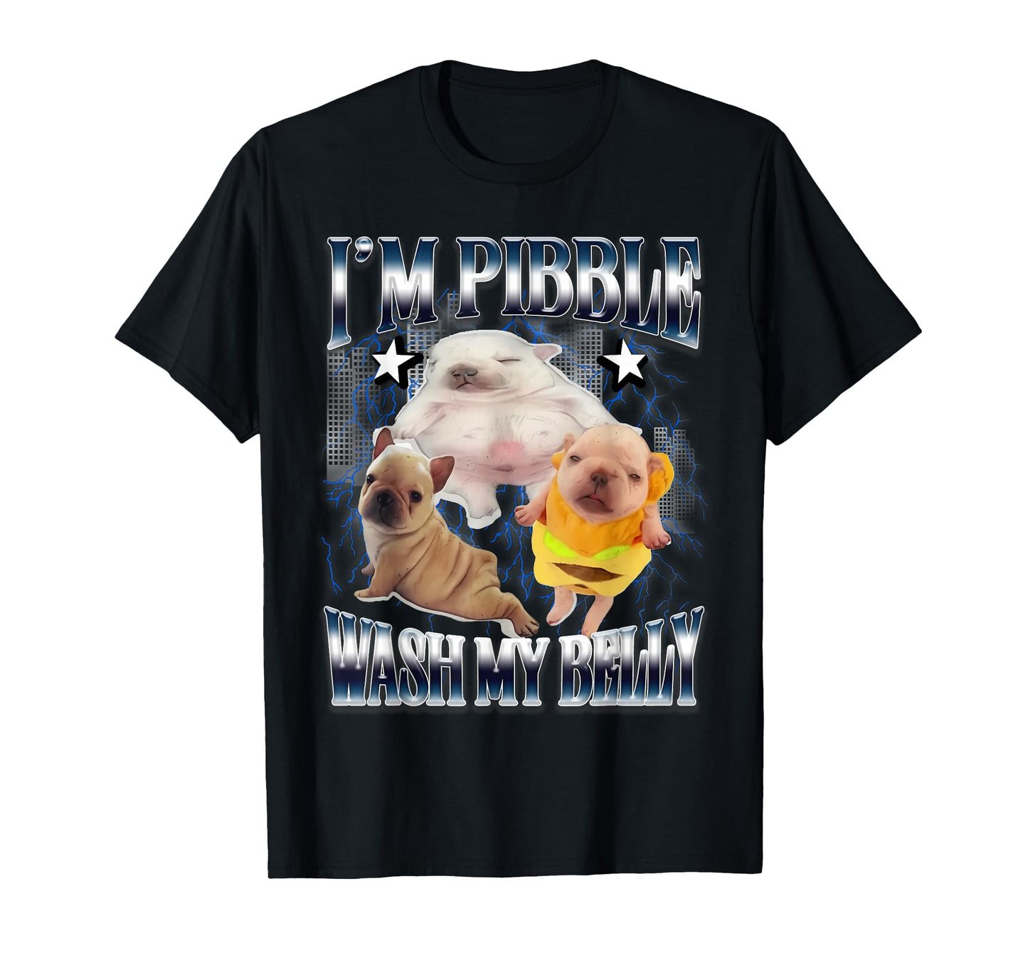 Silly Meme pibble Meme wash My Belly Clean My Belly Meme T-Shirt