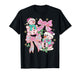 Pink Coquette Snowman Christmas Cute Holiday Design T-Shirt