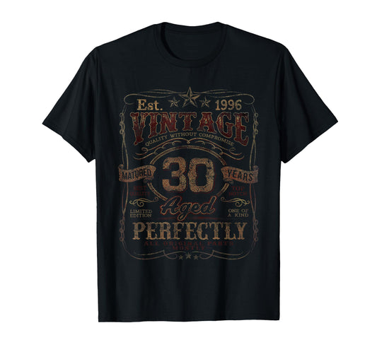 Vintage 1996 Limited Edition Shirt 30 Year Old 30th Birthday T-Shirt