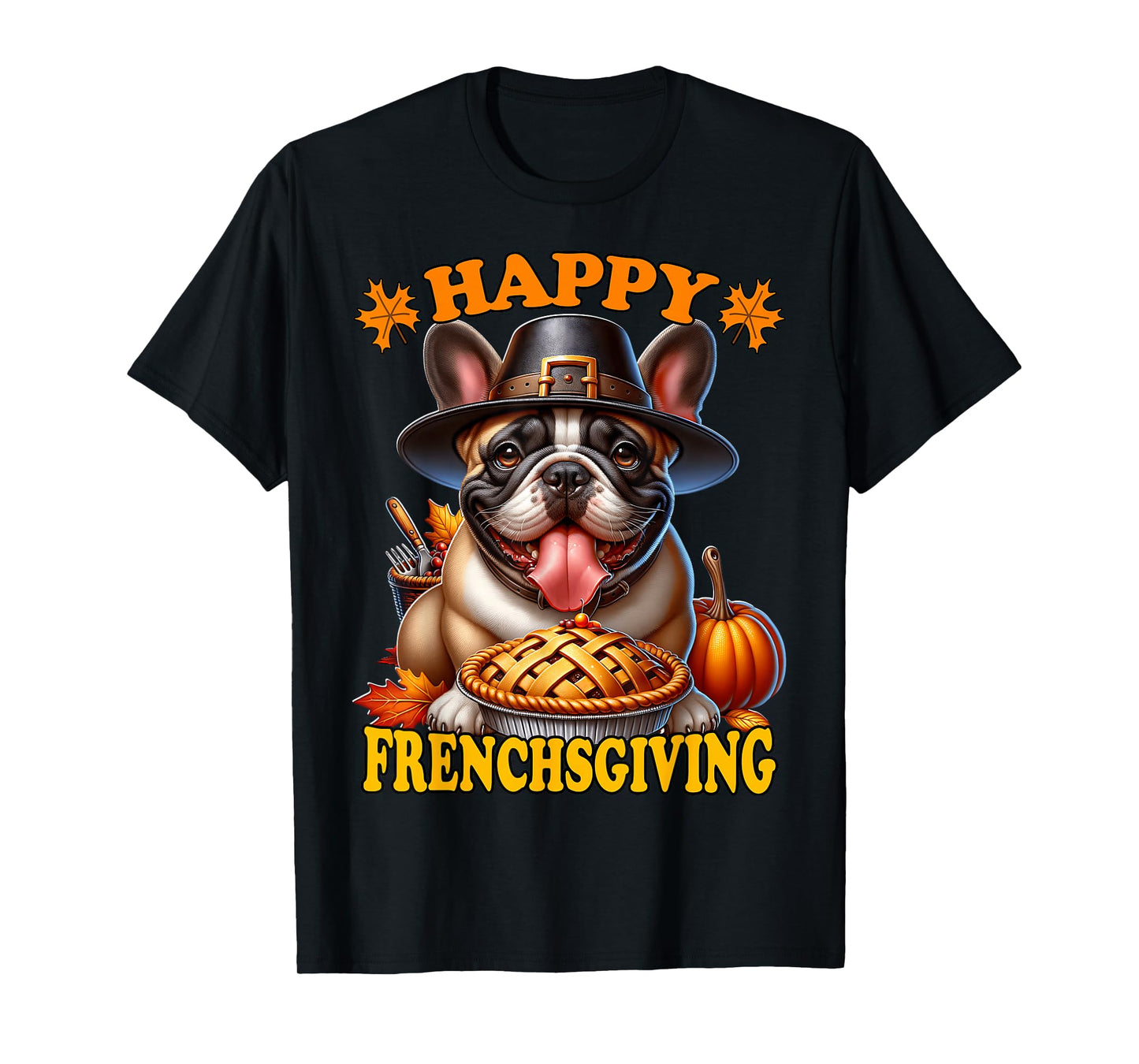 Thanksgiving French Bulldog T-Shirt