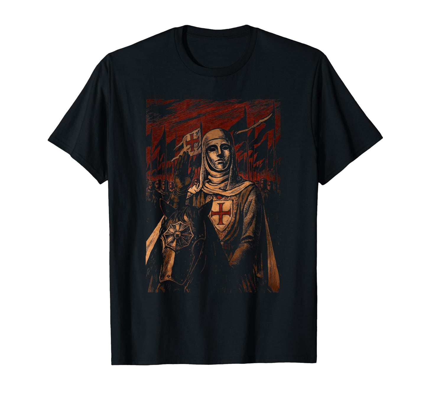Sliver Mask King Baldwin IV Meme The Leper King Warrior T-Shirt