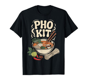 PHO Kit Vietnamese Noodle Soup Bowl Herbs Lime Chili T-Shirt