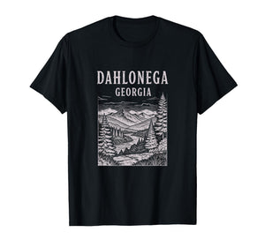 Vintage Dahlonega Georgia Drawing Art Design T-Shirt