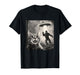 Cat Selfie Forest Trees Alien UFO Bigfoot Humor Sasquatch T-Shirt