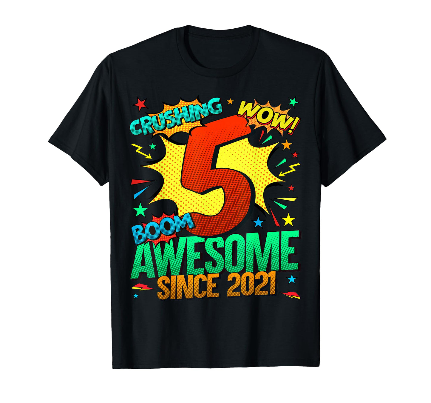 5 Year Old Gifts for Boys 5th Birthday Boy 5 Year Old Boy T-Shirt