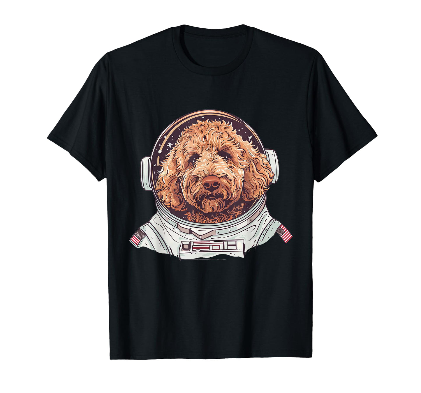 Goldendoodle Astronaut Funny Dog Lover T-Shirt