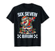 Funny Dabbing Santa Six Seven Bruh Christmas 67 Meme T-Shirt