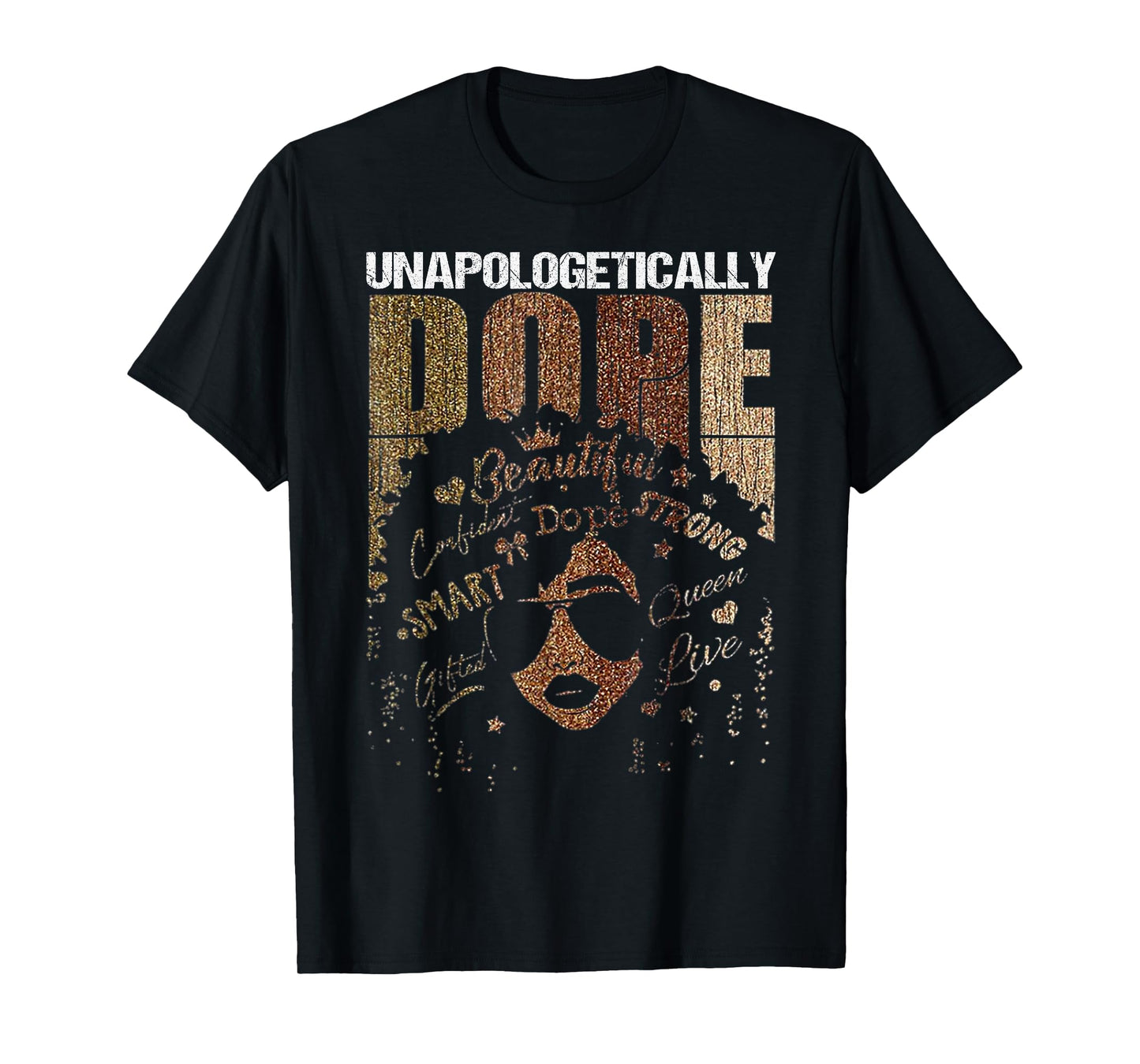 Unapologetically Dope Black Afro Women Black History Month T-Shirt