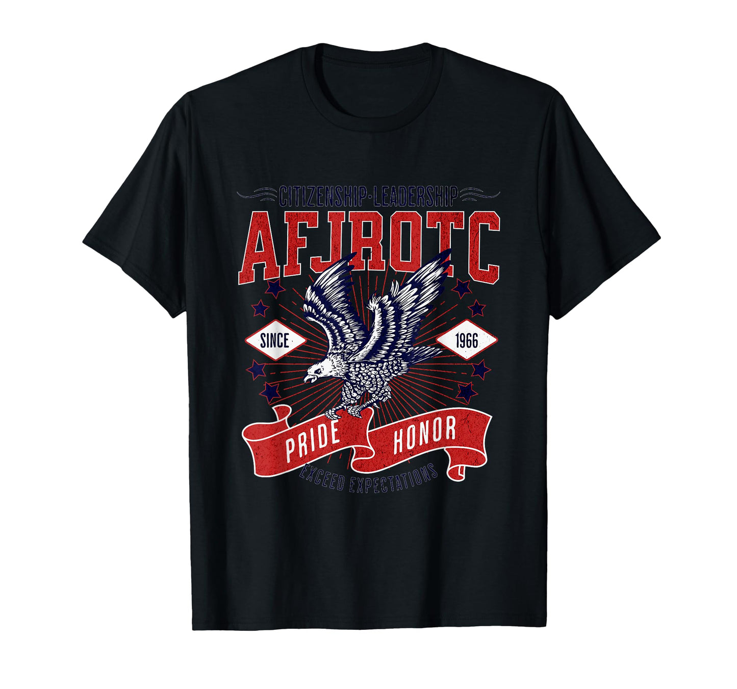 Patriotic AFJROTC Exceed Expectations USA Junior ROTC Cadet T-Shirt