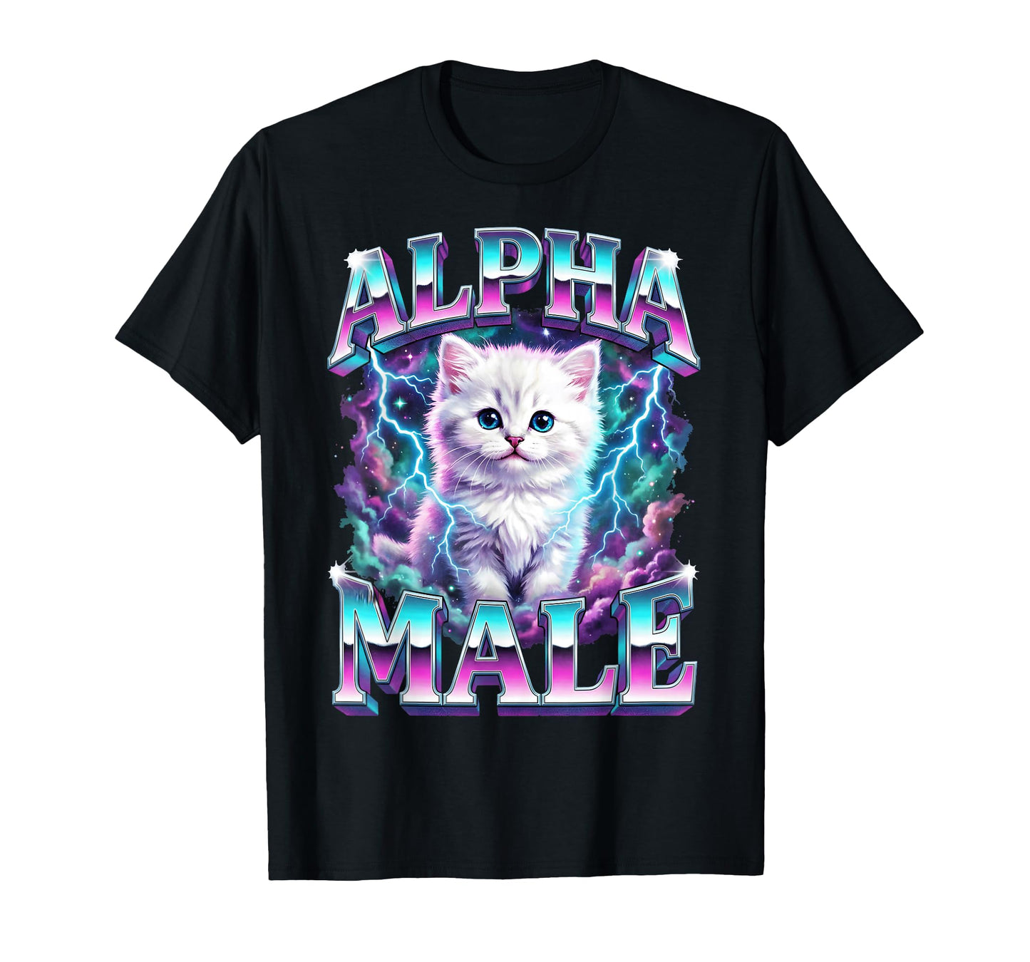 Alpha Male Cat Kitten Funny for Men Women T-Shirt