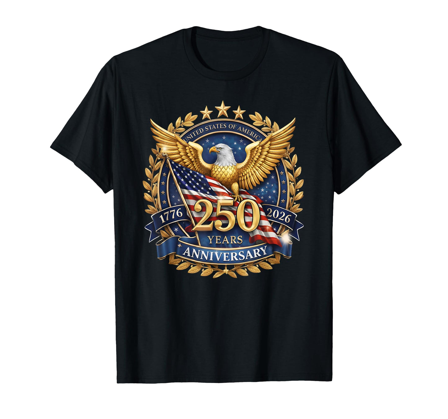 250 Years American 250th Anniversary 1776-2026 4th of July T-Shirt